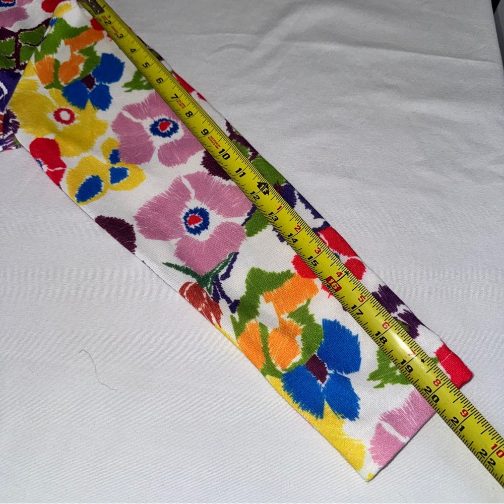 Trisha Tyler‎ Floral Multicolor Women's Jacket Art to Wear Shirt Pockets M - Picture 8 of 10